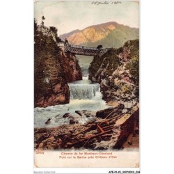 AFEP1-15-0008 - Chemin de fer MONTREUX-OBERLAND - pont sur la sarine près château d'oex
