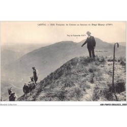 ABHP8-15-0694 - Cantal - Troupeau de Chèvres au Sommet du PUY-MARY