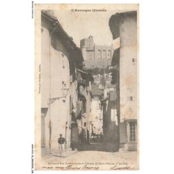 AVNP10-0527-15 - Ancienne rue saint-jacques et chateau de saint-etienne a AURILLAC