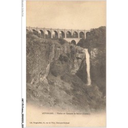 AMTP5-0441-15 - AUVERGNE - viaduc et cascade de salins - cantal