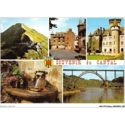 AKJP3-0218-15 - CANTAL - le puy mary - salers - chateau de pesteils - viaduc de garabit