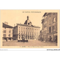 AKJP2-0205-15 - AURILLAC - place de l'hotel de ville et mairie