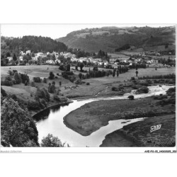 AVEP11-0995-15 - CONDAT-EN-FENIERS - la rhue - au fond vue d'ensemble de condat-en-feniers