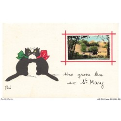 AUEP11-0746-16 - ST-MARY - une grosse bise - chat