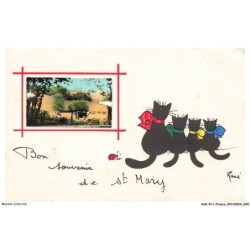 AUEP11-0743-16 - ST-MARY - bon souvenir - chat