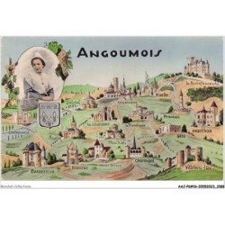 AAJP6-16-0506 - ANGOUMOIS - Carte des Chateaux