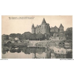 AQJP2-0125-16 - LA ROCHEFOUCAULD - le chateau et le pont de la tardoire