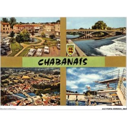 AAJP11-16-0895 - CHABANAIS - La place de la croix Blanche - Le pont Neuf - Vue aérienne - La Piscine
