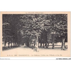 AAJP8-16-0637 - CHASSENEUIL - Le Château - L'Allée des Tilleuls et les Ifs