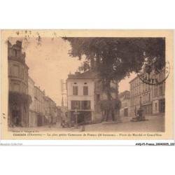 AVQP1-0062-16 - CHALAIS - La plus petite commune de france - Place du marché et grand'rue