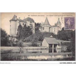 AAJP11-16-0881 - VERTEUIL - Le château côté Nord-Est et la Charente