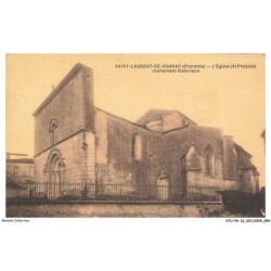 ATUP6-0378-16 - SAINT-LAURENT-DE-COGNAC - L'église - Monument historique