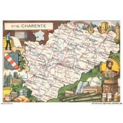 ATAP4-0252-16 - CHARANTE - Carte - François 1er