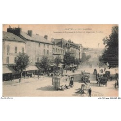 AYCP3-0224-15 - AURILLAC - Panorama de l'avenue de la gare et départ des autobus