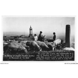 AZVP12-1182-15 - Plateau de GERGOVIE - Le monument et la hutte