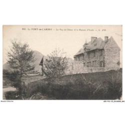 AZVP12-1195-15 - LA FONT-DE-L'ARBRE - Le puy de dome et la maison d'ecole